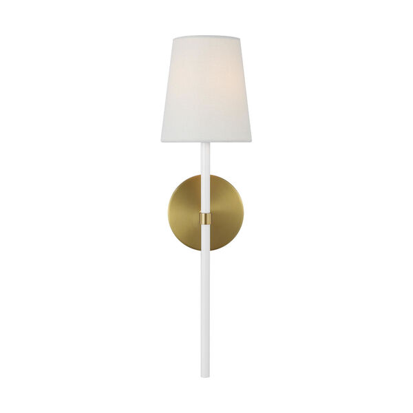 Monroe Burnished Brass One-Light Wall Sconce, image 1