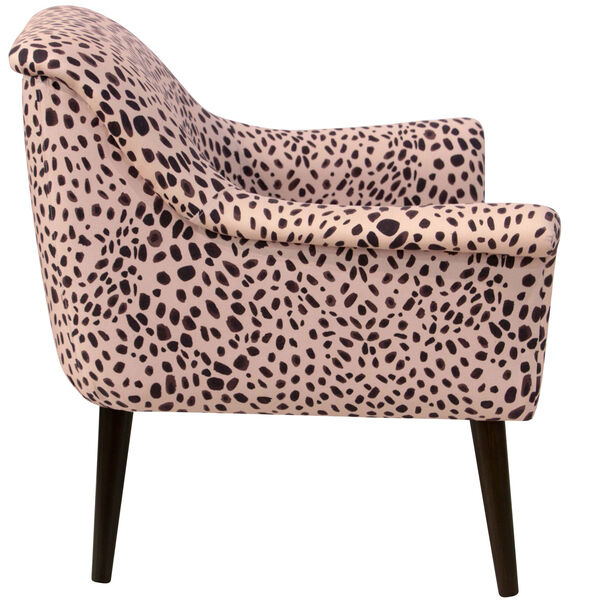 Washed Cheetah Pink Black 34-Inch Chair, image 3
