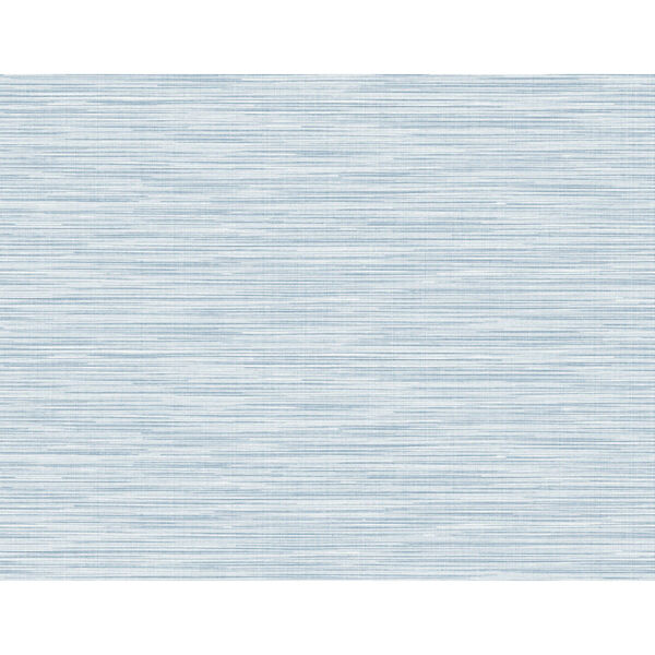 Lillian August Luxe Retreat Blue Frost Reef Stringcloth Unpasted Wallpaper, image 2