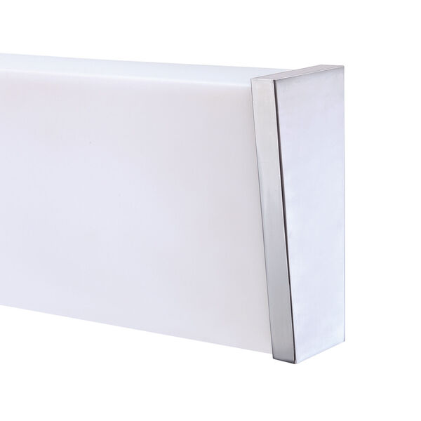 Angles Chrome 30-Inch Integrated LED Bath Bar with White Acrylic Lense, image 3