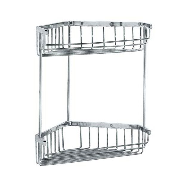 Chrome Corner Shower Basket, image 1