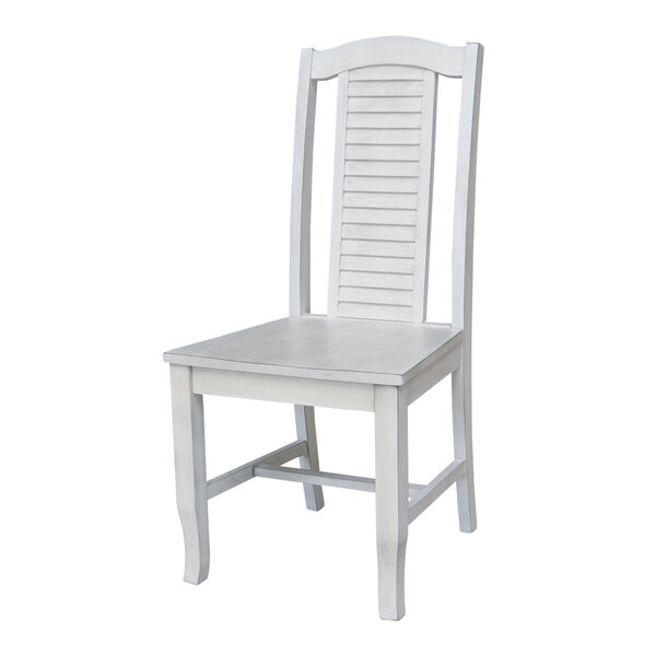 Seaside Antique Chalk Chair, Set of Two, image 1