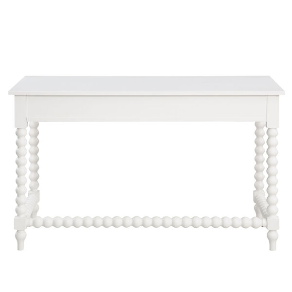 Averly White Three Drawer Desk, image 4