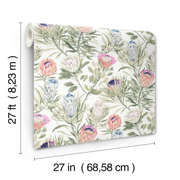 Protea White Fuchsia Wallpaper, image 5