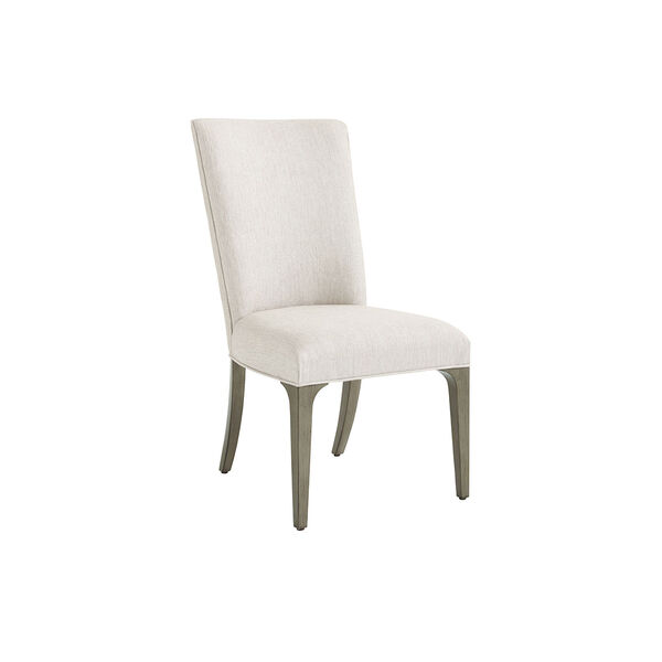 Ariana Silver Leaf Bellamy Upholstered Side Chair, image 1