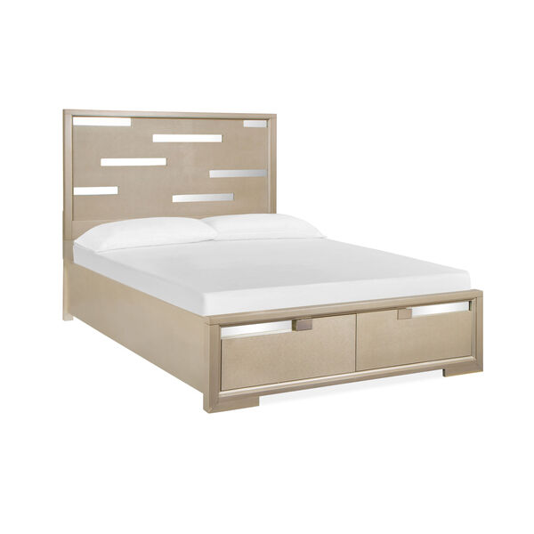 Chantelle Champagne Complete Panel Storage Bed, image 1