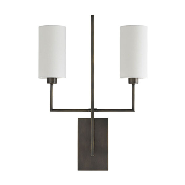 Ray Aged Bronze Two-Light Wall Sconce, image 1
