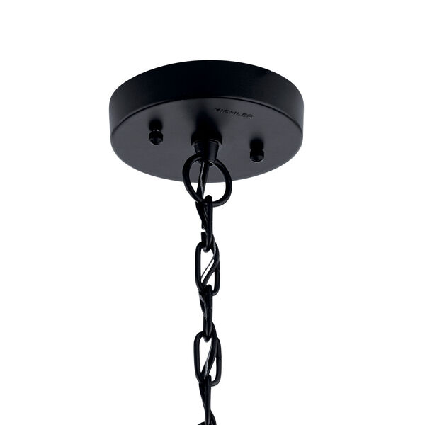 Mercer Black with Silver Highlights One-Light Outdoor Pendant, image 2