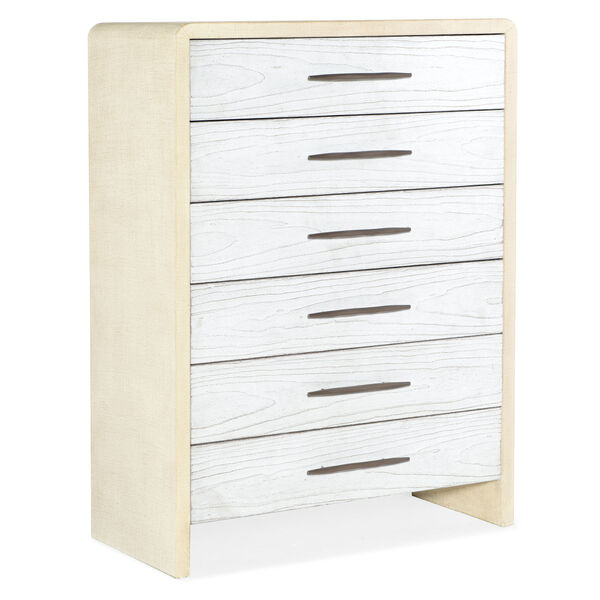 Cascade White Six-Drawer Chest, image 1