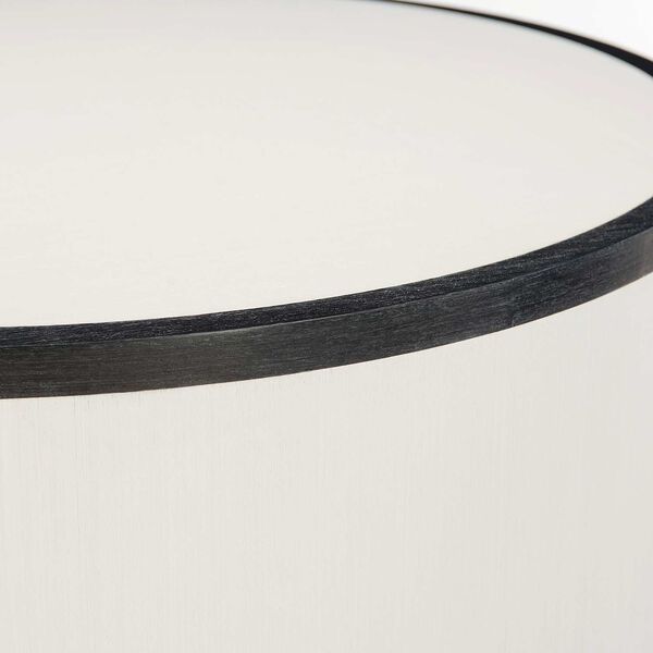 Silhouette Eggshell and Dark Onyx Accent Table, image 4