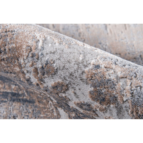 Dalston Marble Gray Rectangular: 6 Ft. 7 In. x 9 Ft. 6 In. Rug, image 5