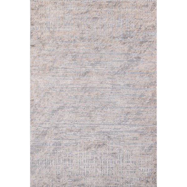 Dalston Abstract Gray Rectangular: 2 Ft. x 3 Ft. Rug, image 1