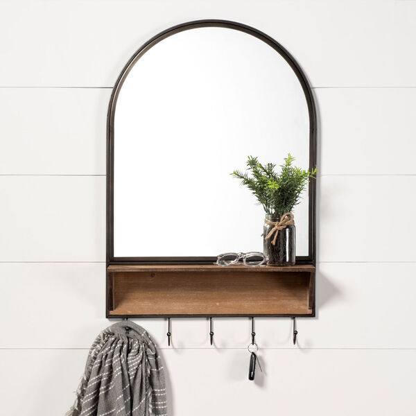 Neville Brown Arch Wood Wall Mirror, image 1