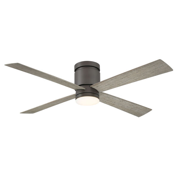 Kwartet Matte Greige 52-Inch LED Indoor Outdoor Ceiling Fan, image 1