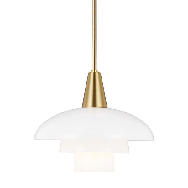Rossie Burnished Brass One-Light Pendant, image 4