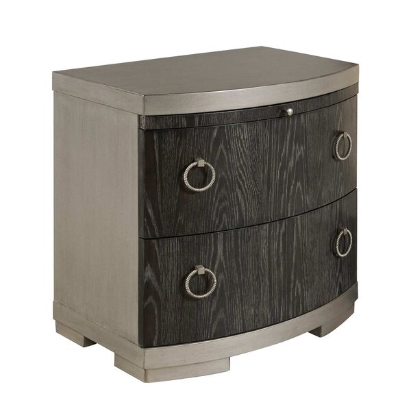 Eve Black Two Drawer Nightstand, image 5