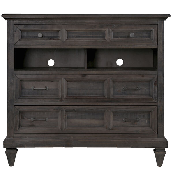 Calistoga 3 Drawer Media Chest in Weathered Charcoal, image 1