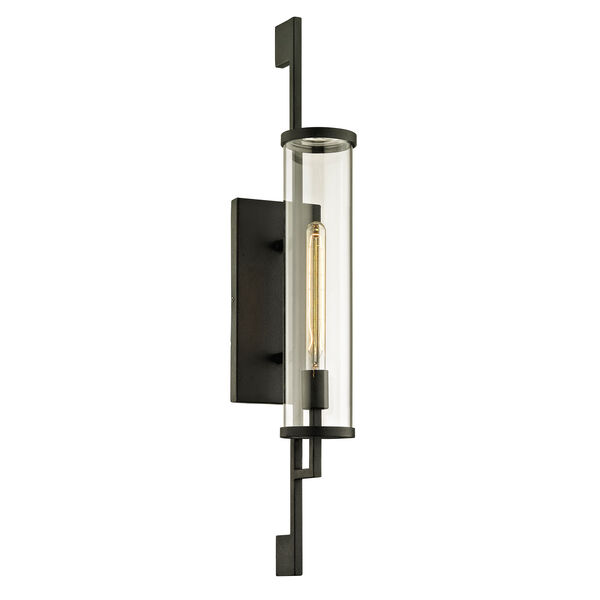 Park Slope Forged Iron Large One-Light Outdoor Wall Sconce with Dark Bronze, image 1