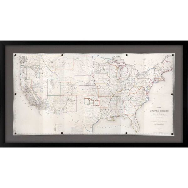 Beige United States Map Wall Art, image 2