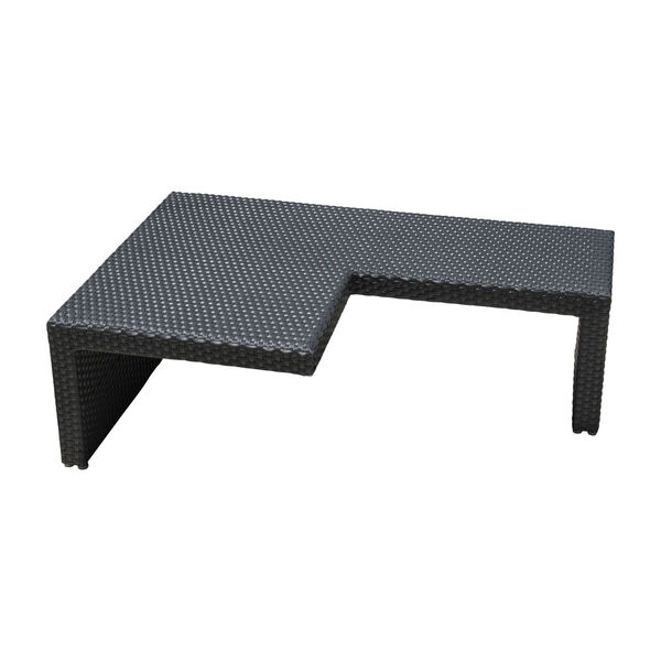 Onyx Black Outdoor Puzzled Coffee Table, image 1
