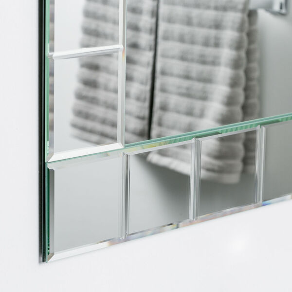 Rectangular Frameless Bathroom Wall Mirror, image 4