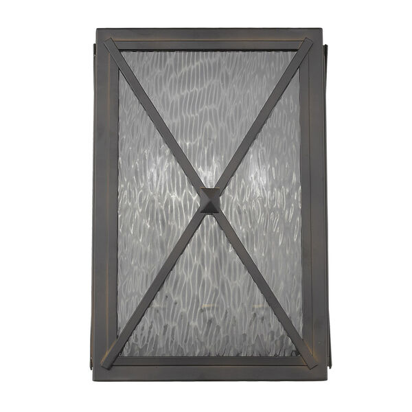 Brooklyn Oil Rubbed Bronze Three-Light Outdoor Wall Mount, image 3