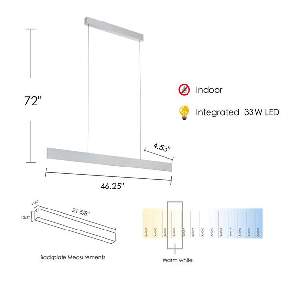 Climene Silver LED Pendant, image 6