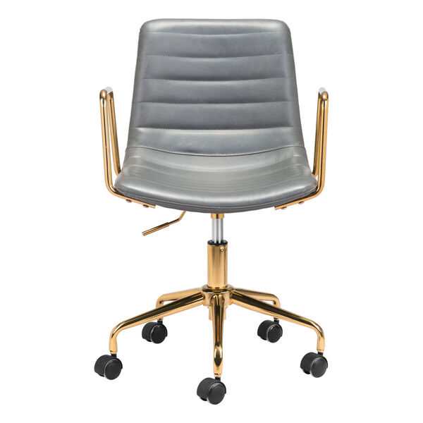 Eric Gray and Gold Office Chair, image 4