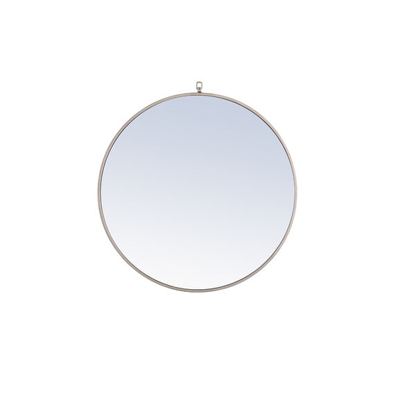 Eternity Silver Round 32-Inch Mirror with Hook, image 1