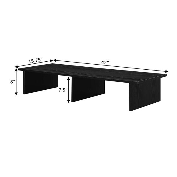 Designs2Go Black TV Monitor Riser for TVs up to 46 Inches, image 5