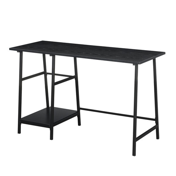 Design2Go Black Wood Metal Desk, image 5