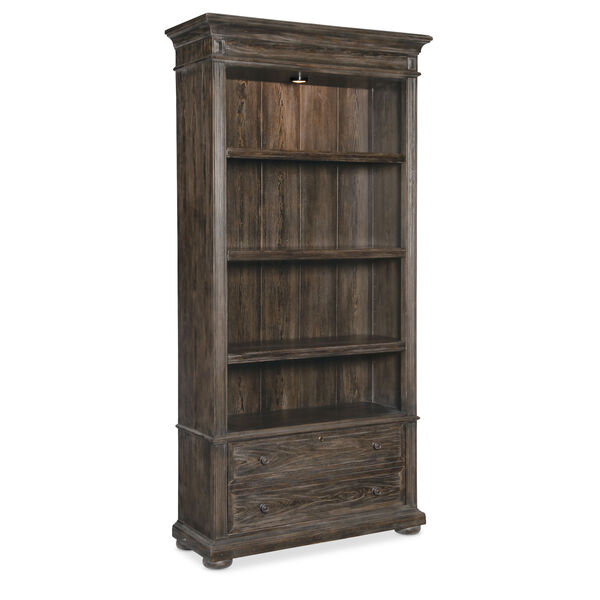 Traditions Rich Brown Bookcase, image 1