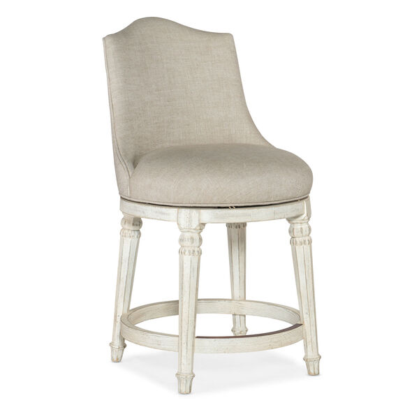 Traditions Soft White Counter Stool, image 1