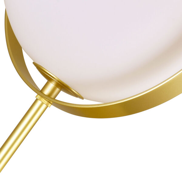 Da Vinci Brass 15-Inch LED Table Lamp, image 4