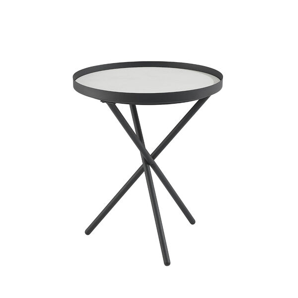Trebent Gray and Black Side Table, image 4