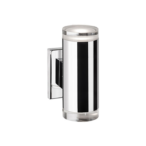 Chrome Eight-Inch Two-Light LED Wall Sconce, image 1