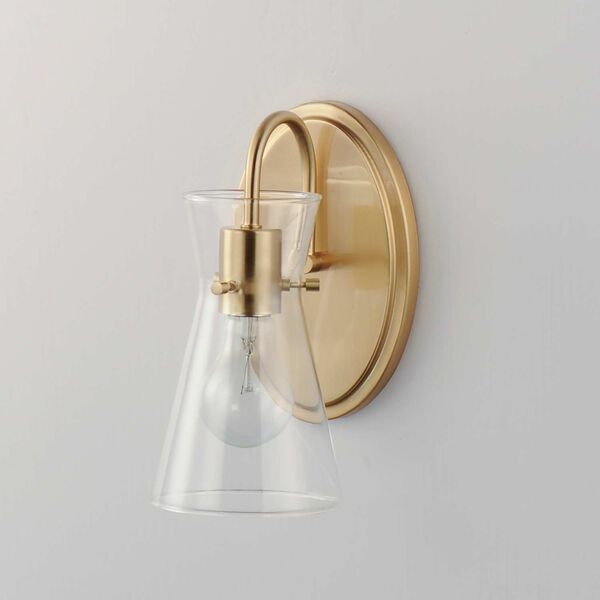 Ava Natural Aged Brass One-Light Wall Sconce, image 4