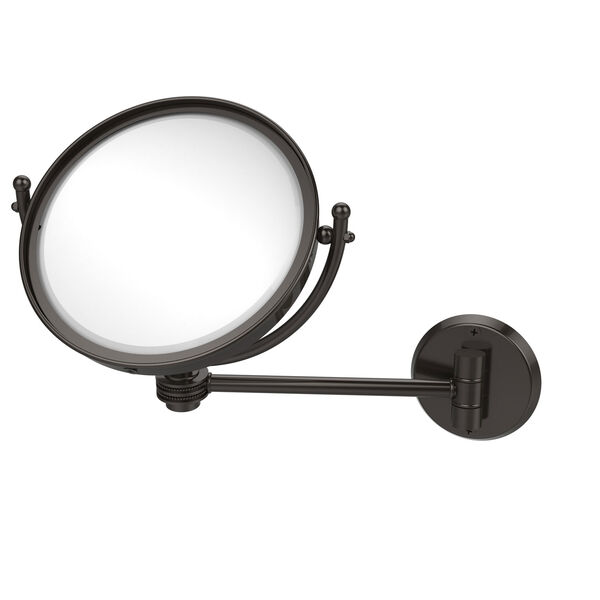 8 Inch Wall Mounted Make-Up Mirror 4X Magnification, Oil Rubbed Bronze, image 1