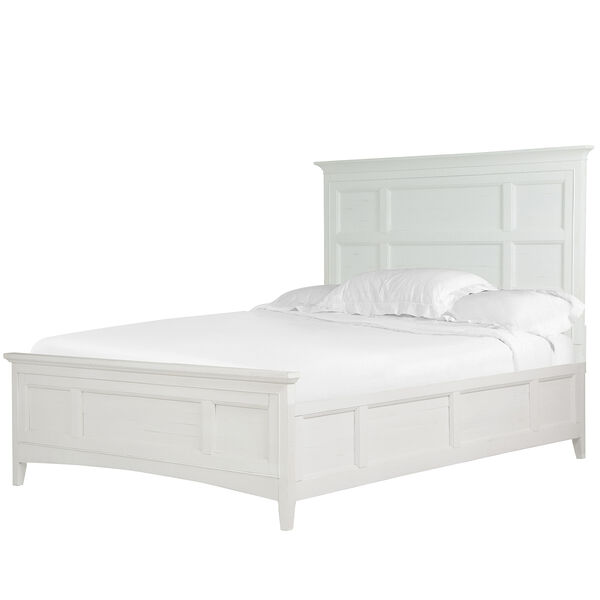 Heron Cove Relaxed Traditional Soft White Queen Panel Bed, image 2