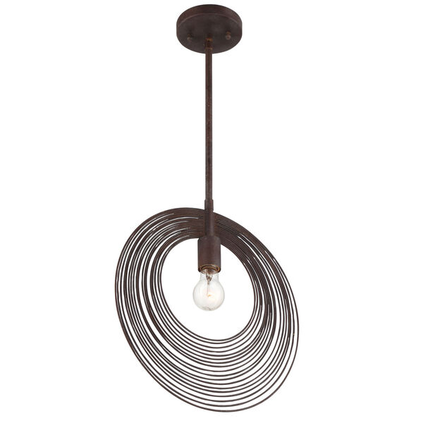 Doral Forged Bronze 14-Inch One-Light Pendant, image 5