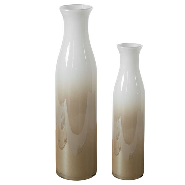 Blur Ivory and Beige Vase, Set of 2, image 1