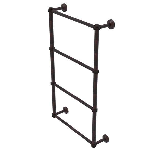 Waverly Place Venetian Bronze 36-Inch Four Tier Ladder Towel Bar with Dotted Detail, image 1