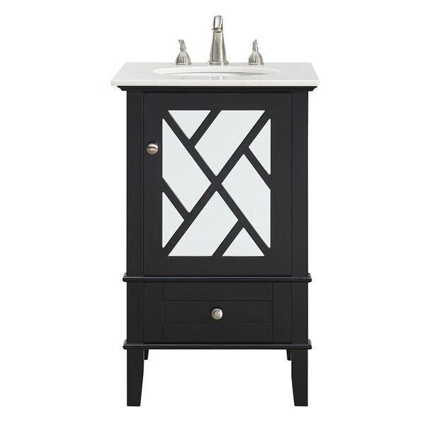 Luxe Black Vanity Washstand, image 1
