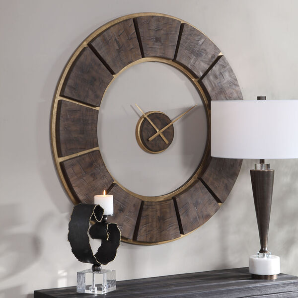 Kerensa Wood 40-Inch Wall Clock, image 5