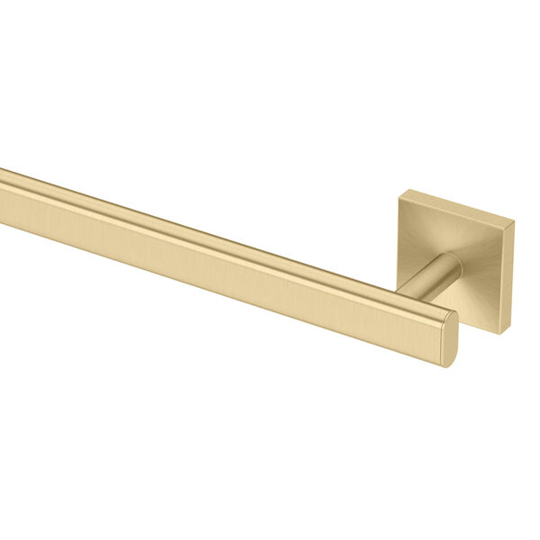 Elevate 18 Inch Towel Bar in Brushed Brass, image 2