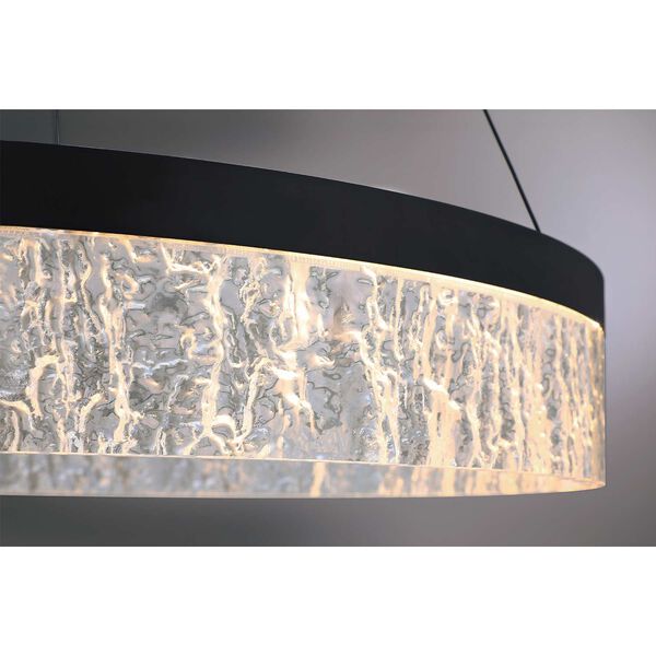 Arctic Ice Black Clear 24-Inch LED Pendant, image 4