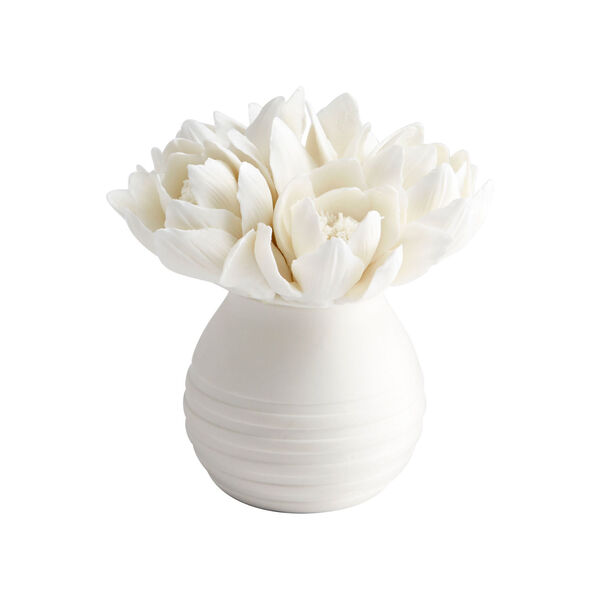 White Blooming Fleur Sculpture, image 1