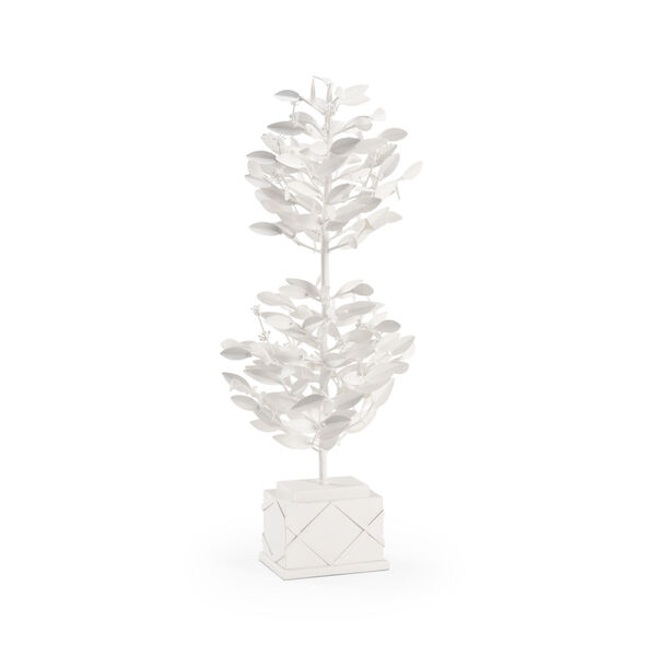 Parisan White Lacquer Topiary Tree, image 1