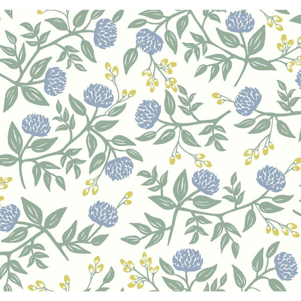 Rifle Paper Co. Blue Peonies Wallpaper, image 2