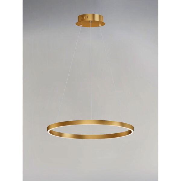 Groove Gold 24-Inch LED Pendant, image 2